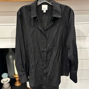 Industry Black Button-Up Shirt